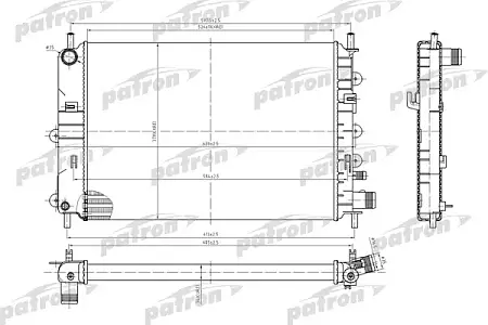 PRS3434 Радиатор системы охлаждения