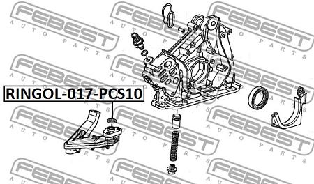Кольцо уплотнит.маслозаборника двигателя TOYOTA RINGOL-017-PCS10