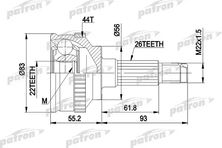 ШРУС PCV1372