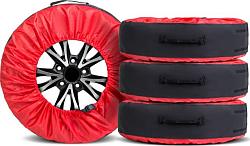 Чехлы AutoFlex для хранения автомобильных колес размером от 13” до 20”, полиэстер 600D, 4 шт., цвет 80401