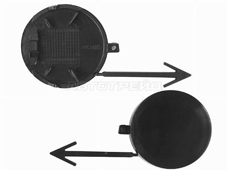 Заглушка под крюк Volkswagen Passat CC 12-16 (Спереди)
