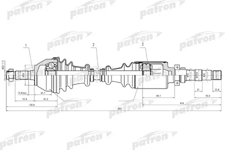 PDS0011 Полуось