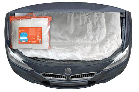 Утеплитель для двигателя, стеклоткань (210г/м2), цвет белый, 160*90см (ACC-03)