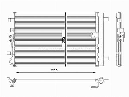 Радиатор кондиционера Kia Seltos 22-