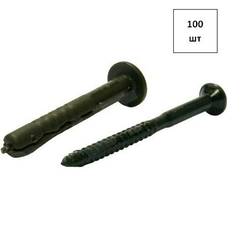 Дюбель-гвоздь HCX TB VZN 6х35 (чёрн.цинк) нейл. 100шт FORTLUFT sts027081