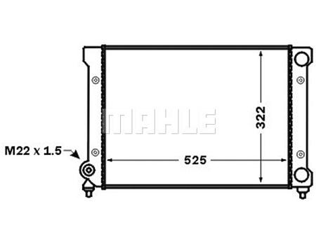Радиатор охлаждающей жидкости VW PASSAT III  88-93 cr1532000s