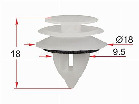 Клипса обшивки двери MAZDA (1 шт.)