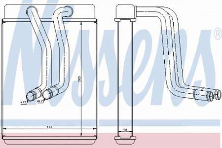 Радиатор отопителя HYUNDAI SONATA 98- 77634