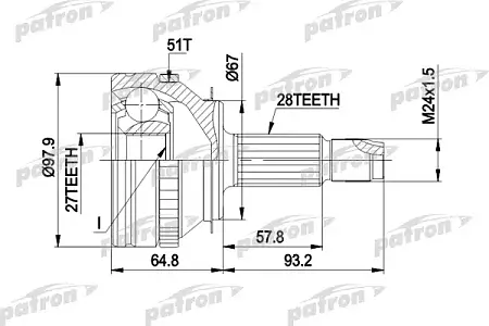 ШРУС PCV1371