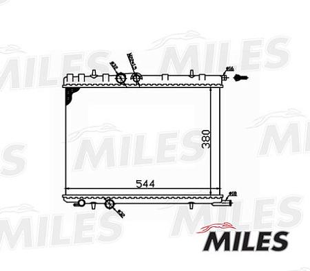ACRM010 Радиатор PEUGEOT 206 1.1-1.6 02- (без нижн. отвода)
