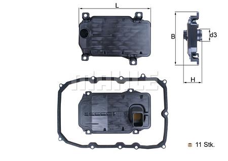 Фильтр АКПП AUDI Q7/VW TOUAREG с прокладкой HX187KIT