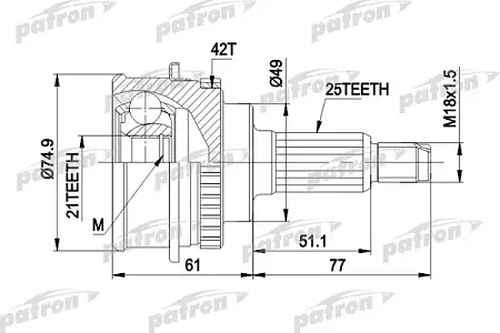ШРУС PCV1266