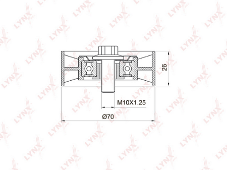 Ролик ремня приводного TOYOTA AVENSIS 00-03 PB-5031