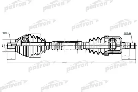 PDS6877 Полуось