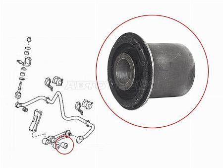 Сайлентблок Toyota Land Cruiser (J200,J300) 07- (Слева)