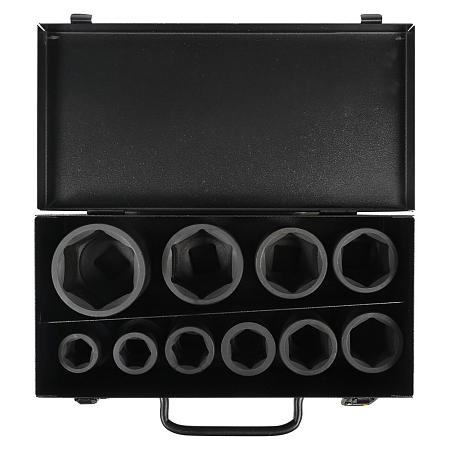 Набор головок ударных 3/4"DR L=56мм, 10пр. (17-46мм) мет. кейс. (ATAS063)