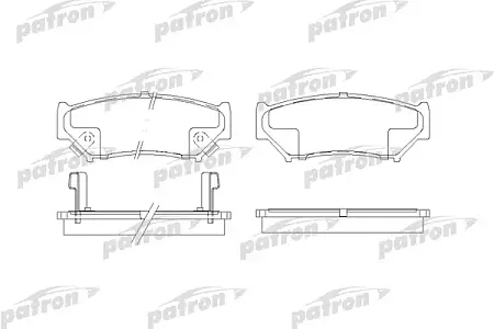 PBP1020 Колодки тормозные дисковые