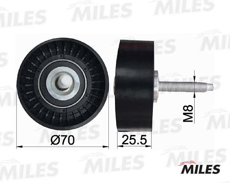 AG03026 Ролик ремня приводного FORD MONDEO 00- обводной