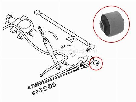 Сайлентблок Mitsubishi Pajero 91-00