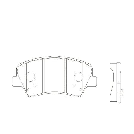Колодки тормозные дисковые ckkh-43