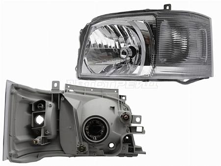 Фара Toyota Hiace 04-10 (Слева/ Галоген/ Ручная регулировка)