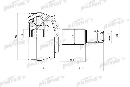 ШРУС PCV1297