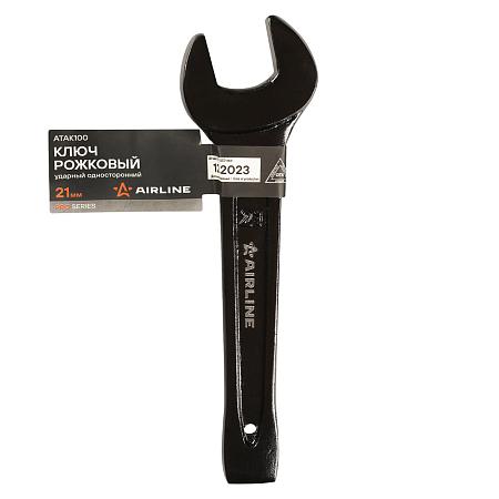 Ключ рожковый ударный односторонний 21мм (ATAK100)