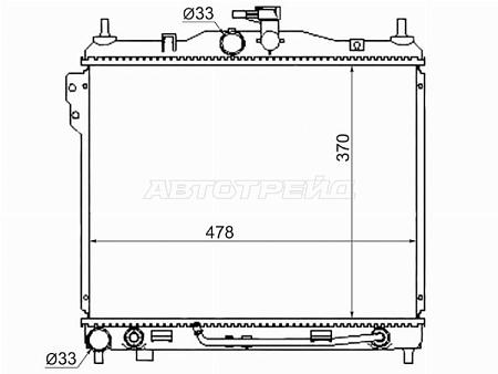 Радиатор Hyundai Getz 02-11