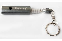 Camelion LED18-1R (фонарь-брелок, металлик,  овал, 1 LED, 4xG3 в компл., алюм, блистер) 13355