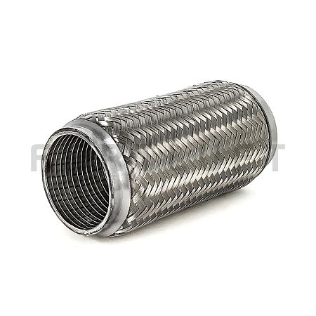 Гофра глушителя FORTLUFT Interlock 4х слойная нержавеющая сталь 76x200oem