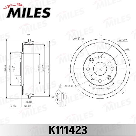 K111423 Барабан тормозной MAZDA 323 98-04