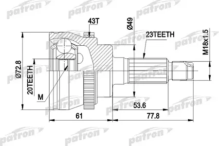 ШРУС PCV1394
