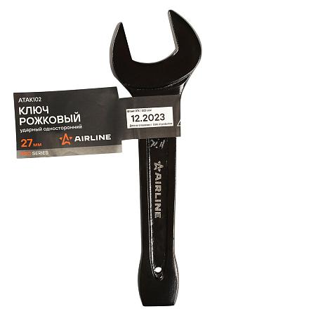 Ключ рожковый ударный односторонний 27мм (ATAK102)