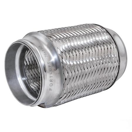 Гофра глушителя FORTLUFT Inner Braid 4х слойная нержавеющая сталь 76x150