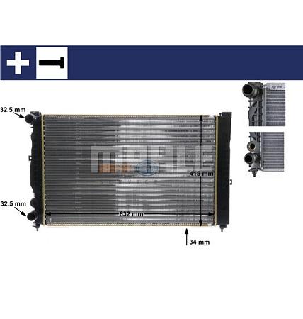 Радиатор охлаждающей жидкости VW PASSAT/ AUDI A4/A6 cr647000s