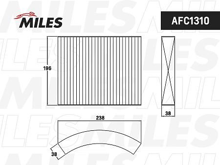 AFC1310 Фильтр салона BMW F20/30/31 угольный