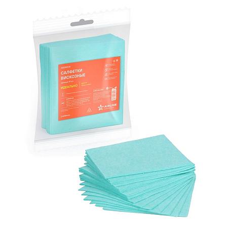 AIRLINE ABDN005 Салфетки вискозные зеленые 10 шт. (34*30см)