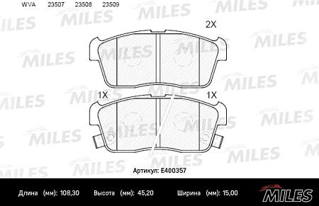 Колодки тормозные SUZUKI IGNIS 00>/ALTO 02- с инд.износа передние LowMetallic E400357