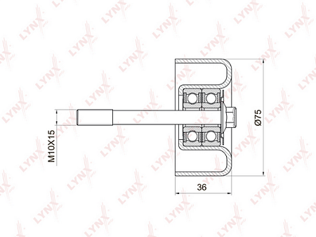 Ролик ремня приводного NISSAN TEANA 08-/MURANO 07- PB-7026