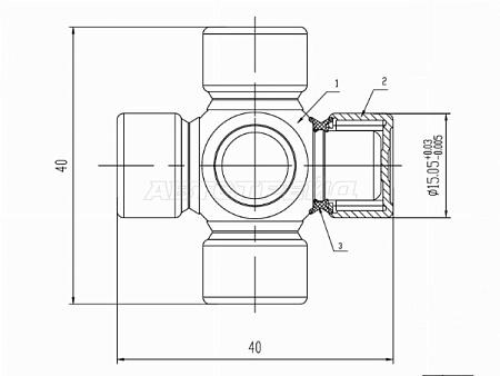 Крестовина рулевая