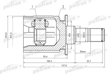 ШРУС PCV1526