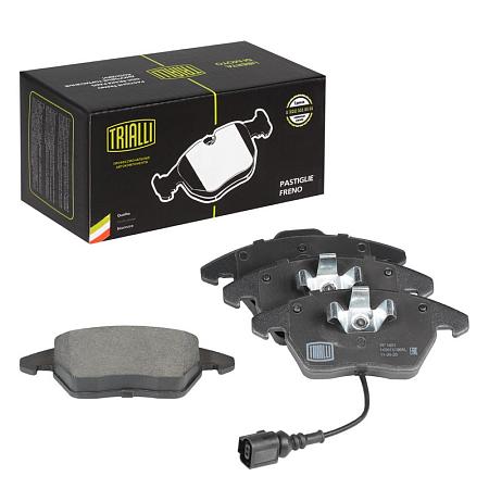 TRIALLI PF 1801 Колодки тормозные дисковые для автомобилей VW Polo Sedan (RUS) (10-) 1ZC передние в комплекте с датчиком