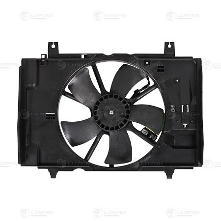 Э/вентилятор охл. для а/м Nissan Tiida (04-) 1.6i (с кожухом и резист.) A/C+ (LFK 14EL)