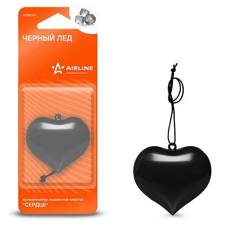 AIRLINE AFSE003 Ароматизатор подвесной "Сердце" Черный лед