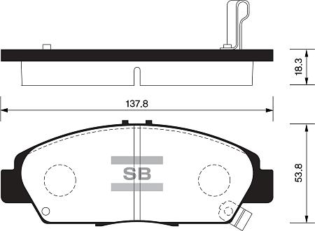 Колодки передние SP1431