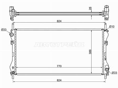 Радиатор Ford Transit 00-06