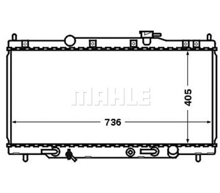 Радиатор охлаждающей жидкости HONDA CR-V 02- cr1460000s