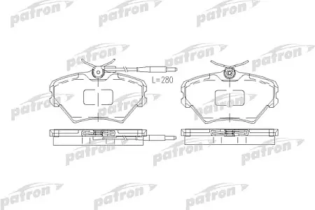 PBP972 Колодки тормозные дисковые