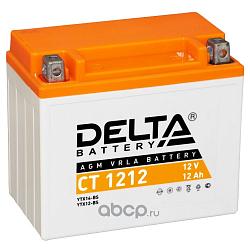 Аккумулятор DELTA мото AGM 12 А/ч YTX14-BS CT 1212