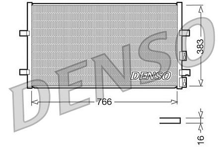 DRM10104 Радиатор FORD TRANSIT 2.0D 00-